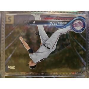 2018 Topps GOLD insert - Addison Reed - No. 0893/2018  #595 - Twins - RAW Mint